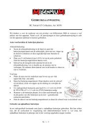 GEBRUIKSAANWIJZING - Millennium 2000