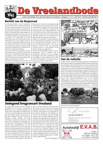 nr. 28 (juli 2010) - De Vreelandbode