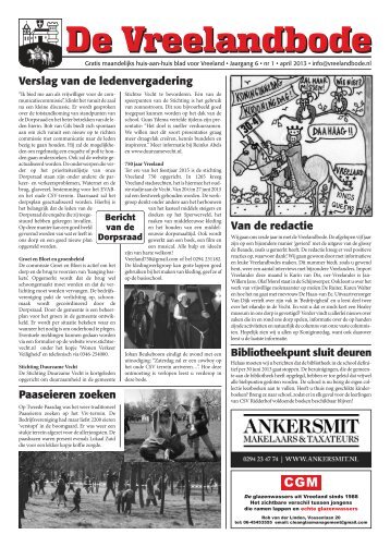 Vreelandbode nr.61 - De Vreelandbode