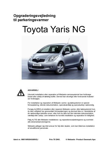 Yaris D/NG-4D - webasto.co.dk