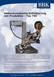 Halbautomatische Etikettierung Von Produkten – Typ TNC