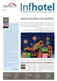 Faisons briller nos étoiles! - Association hôtelière du Valais