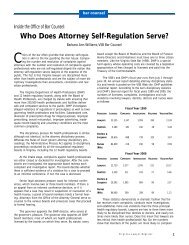 Who Does Attorney Self-Regulation Serve? - Virginia State Bar