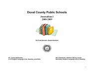 Pacing Guide Journalism I: Quarter One - Duval County Public ...