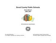 Pacing Guide Journalism I: Quarter One - Duval County Public ...