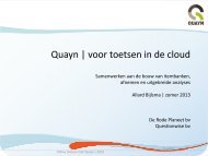 Quayn | voor toetsen in de cloud - Surf