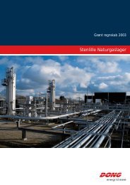 Stenlille naturgaslager 2003 - DONG Energy