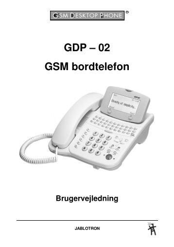 GDP – 02 GSM bordtelefon - Jablocom