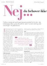 Nej... du behøver ikke - gynækolog christine felding