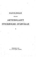 AI\TIEBOLAGET . STOCKHOLMS .SPÅRVÄGAR