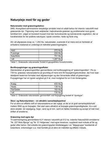 Naturpleje med får og geder - LandbrugsInfo