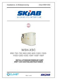 Drift o Skötsel WSH-XSC 65D-180F - SKiAB