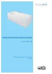 Linea SX 180 x 80 SWE.indd - VVS-Marketing AS