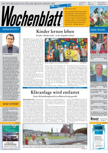 05. Aug. 2009 - Singener Wochenblatt