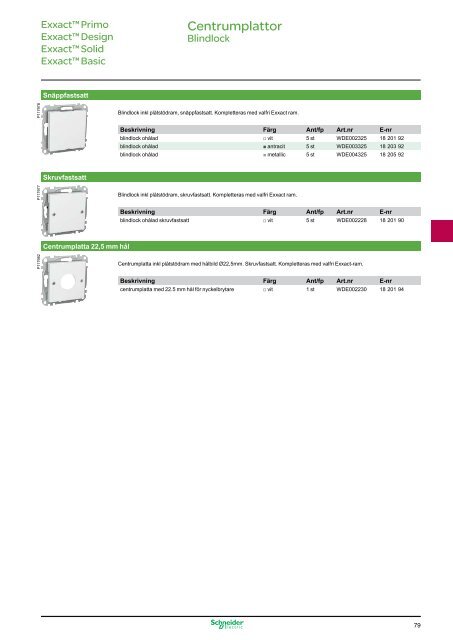 Schneider Electric - Exxact katalog PDF, 23 MB