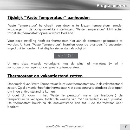 1. Handleiding Slimme Thermostaat - Technea