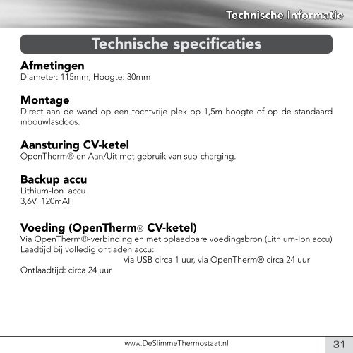 1. Handleiding Slimme Thermostaat - Technea