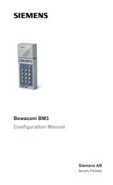 Bewacom BM3 Configuration Manual - Security Products UK and ...