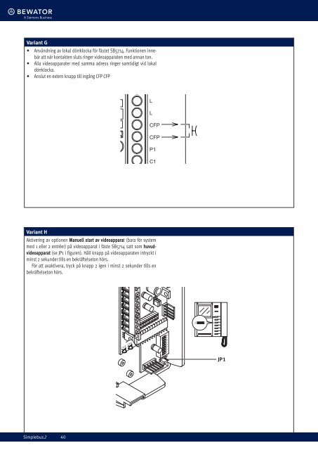 Simplebus Teknisk Manual