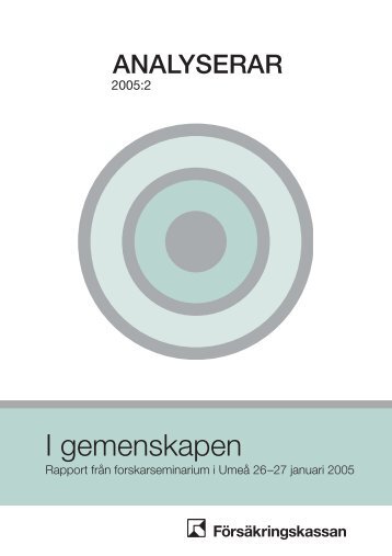 (Analyserar 2005:2) (pdf 1 - Försäkringskassan