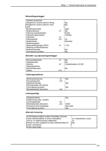 Vandforsyningsplan 2009-2019 - Frederikshavn Kommune