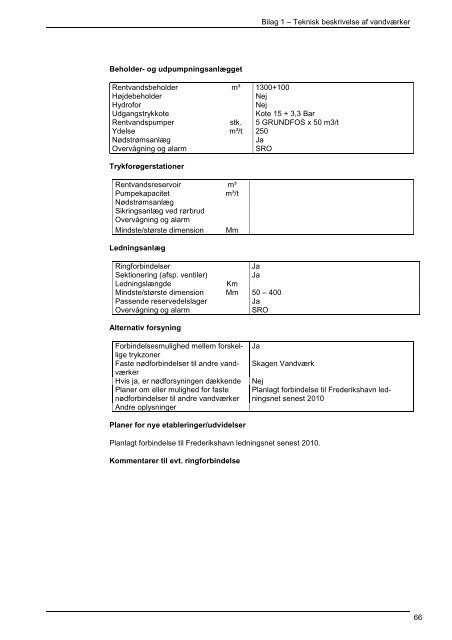 Vandforsyningsplan 2009-2019 - Frederikshavn Kommune