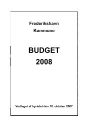 Budgetbemærkning 2008 - Frederikshavn Kommune