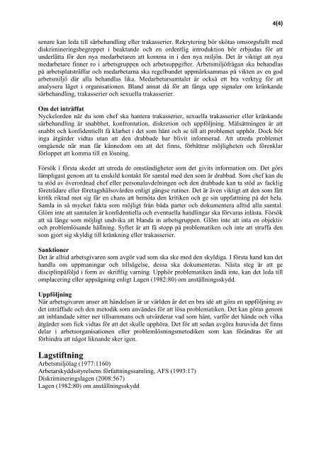 Handlingsplan mot trakasserier m.m..pdf - Värnamo kommun