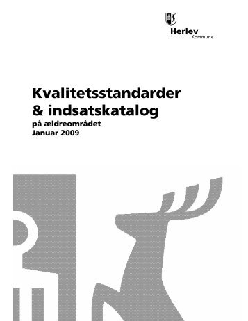 Kvalitetsstandarder & indsatskatalog - Herlev Kommune