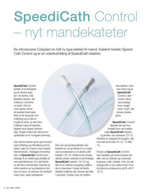 SpeediCath Control – nyt mandekateter - Coloplast