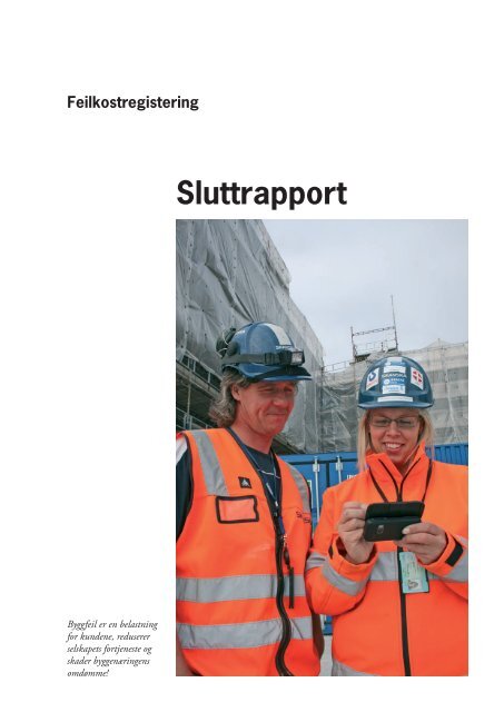 Sluttrapport - Byggekostnadsprogrammet