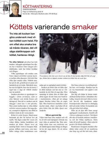 Köttets varierande smaker