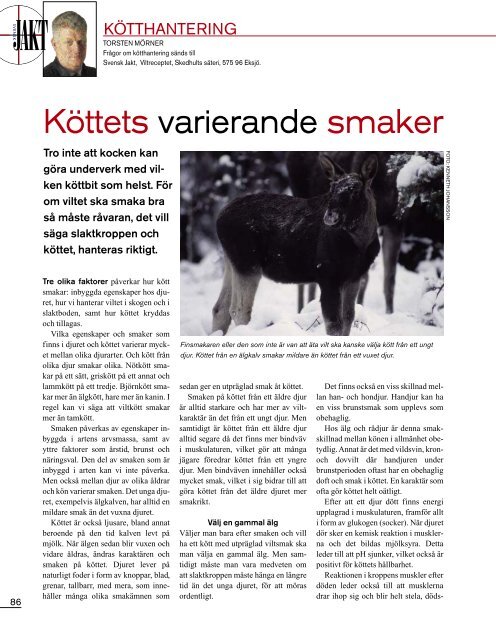 Köttets varierande smaker