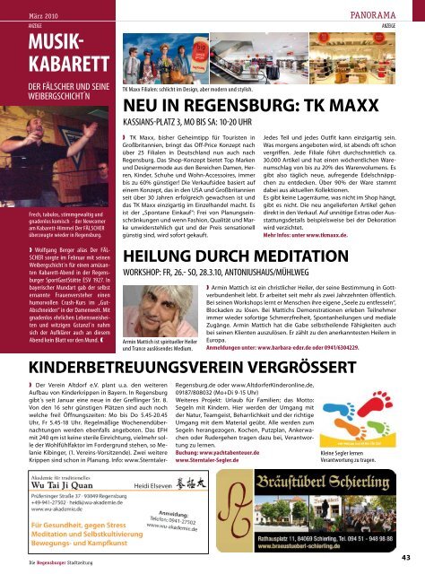 Download gesamte Ausgabe (PDF, 10561 kb) - Regensburger ...