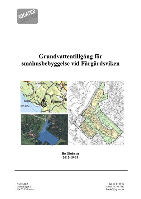 Grundvattentillgång - Östhammars kommun