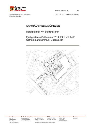 SAMRÅDSREDOGÖRELSE - Östhammars kommun