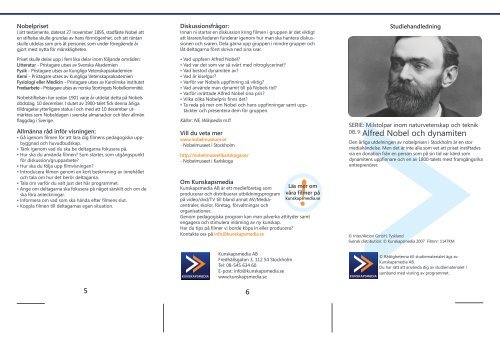 DEl 9: Alfred Nobel och dynamiten - SLI.se