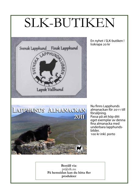 Nr 4/2010 - Svenska Lapphundklubben