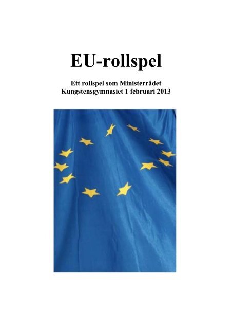 Bilder från EU-rollspelet (pdf) - Folkuniversitetet