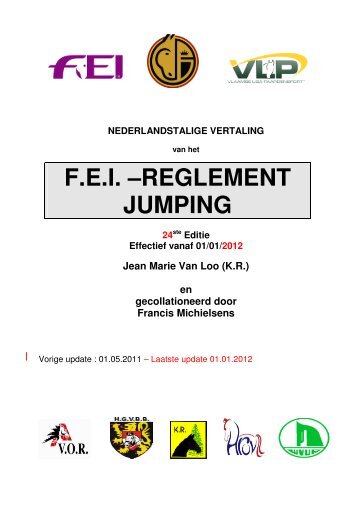 F.E.I. –REGLEMENT JUMPING