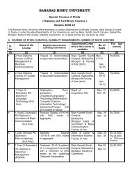 Special Courses - BHU