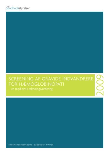 Screening af gravide indvandrere for hæmoglobinopati – fulde rapport