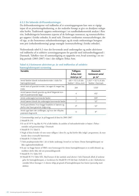 Screening af gravide indvandrere for hæmoglobinopati – fulde rapport