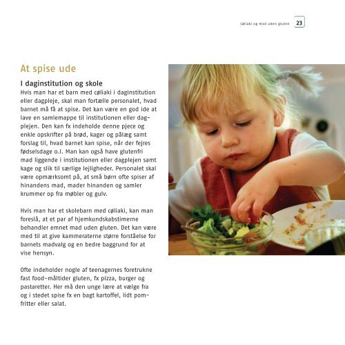 Pjecen “Cøliaki og mad uden gluten” - Sundhedsstyrelsen