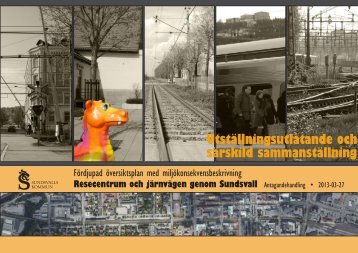 2. Utställningsutlåtande och särskild sammanställning - Sundsvall