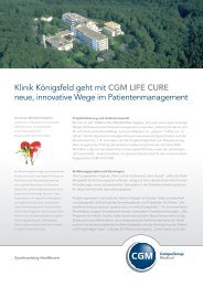 Klinik Königsfeld geht mit CGM LIFE CURE neue ... - CGM SYSTEMA