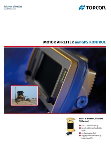 Motor afretter mmGPS kontrol - Topcon Positioning