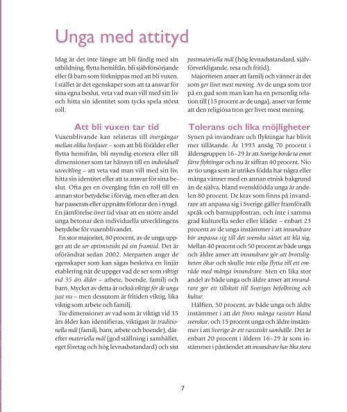 Unga med attityd - Ungdomsstyrelsen