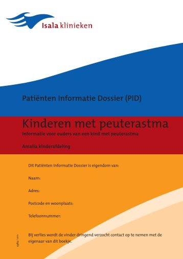 Kinderen met peuterastma Kindere - Isala Klinieken