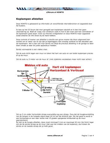 Z3 How To – Koplampen Afstellen - Ad Kusters